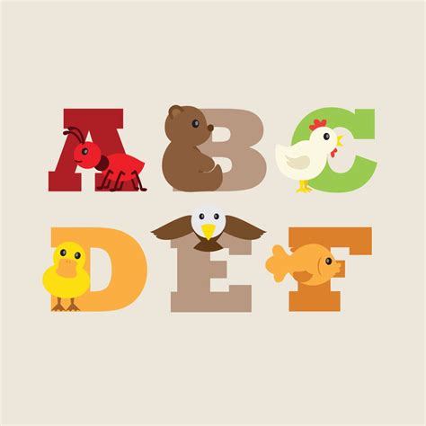 abc animal decals alphabet letters animaux alphabet stickers muraux