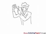 Colouring Loupe Clue Printable Kids Coloring Sheet Title sketch template