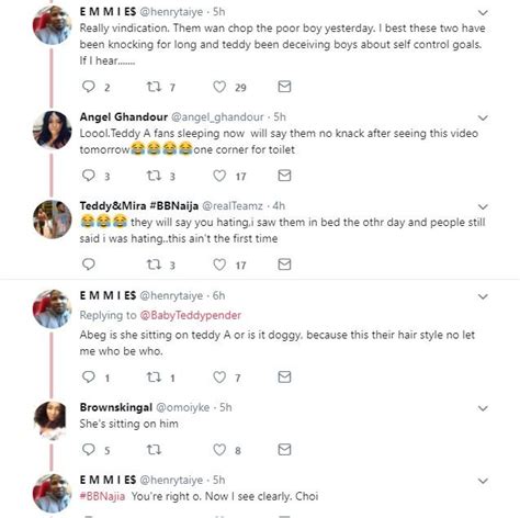 Twitter Nigeria Reacts To Bbn Housemates Teddy A And Bam