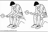 Barbell Wrist Curl Seated Workout Choose Board sketch template