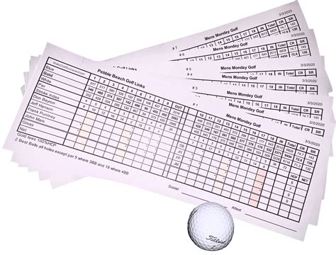 excel golf scorecard template  tournaments  golf scorecard