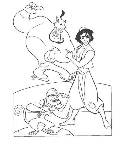 printable aladdin coloring pages linear  printable coloring pages