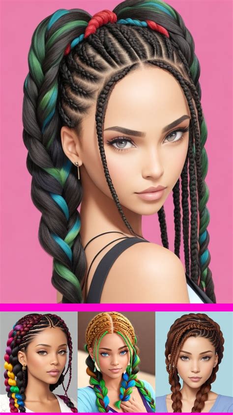 add a splash of vibrant glamour to your style with our knotless braids