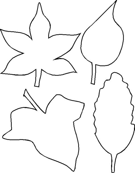 leaf outlines