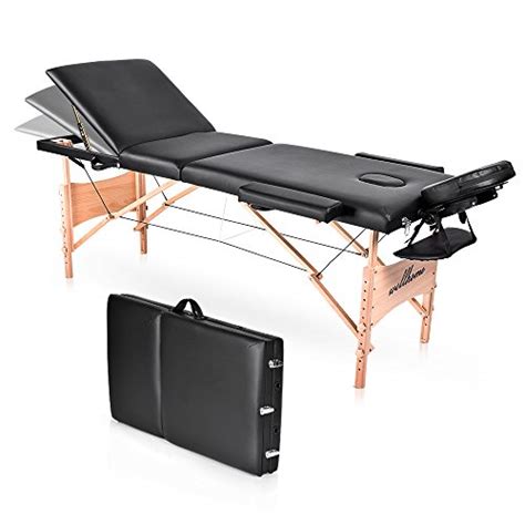 massage table wellhome wood treatment table 3 section professional