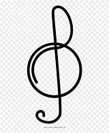 Clef Line Treble Coloring Pngfind sketch template