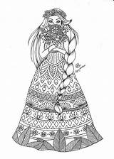 Ausdrucken Mandalas Dekoking Vk Erwachsene Frau своими руками Adultos рукоделие Dibujo Malvorlagen Malen Slavic sketch template