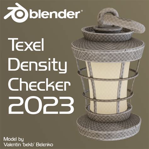 blender addon texel density checker