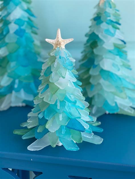 These Beautiful Sea Glass Christmas Trees Will Give Your