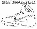 Kd Shoes Coloring Pages Getcolorings Nike sketch template