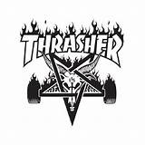 Logo Thrasher Skate Logos Logodix sketch template