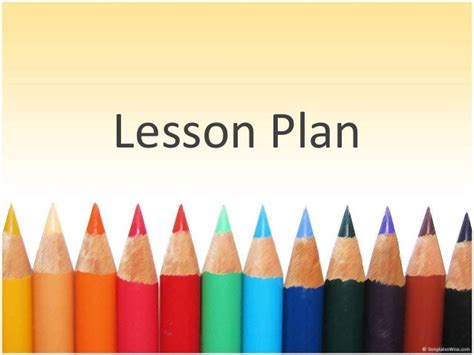 lesson plan sample