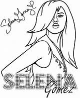 Selena Coloring Gomez Pages Color Singers Sheets Topcoloringpages sketch template
