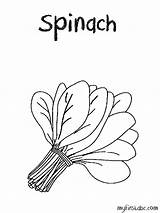 Spinach Espinacas Dibujo Flannel 컬러링 Manojo sketch template
