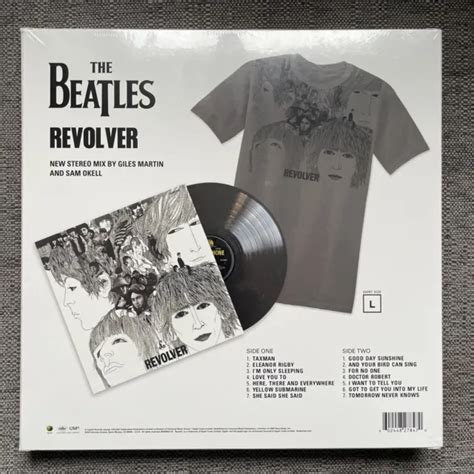 beatles revolver misspelled target exclusive box set lp  shirt