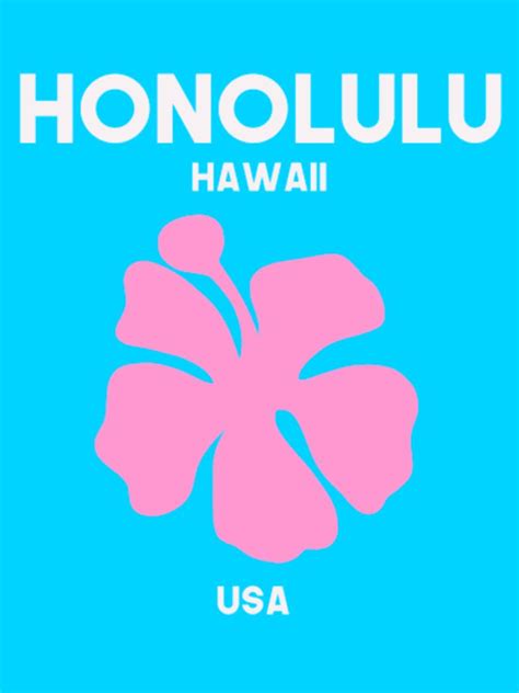 honolulu hawaii photographic print  morganicdesigns printable wall
