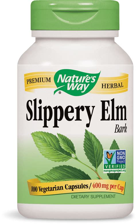 natures  slippery elm bark  mg capsules walmartcom