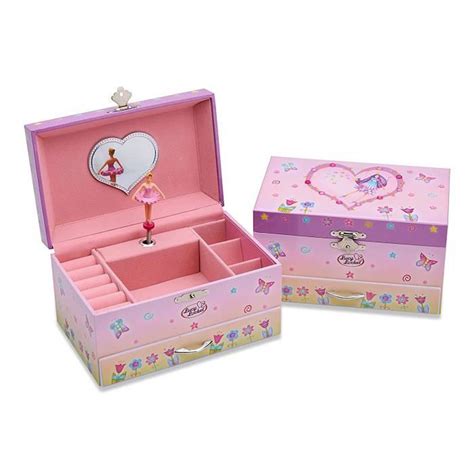 boite  bijoux musicale coffret de bijoux maquillage  remontoir motif