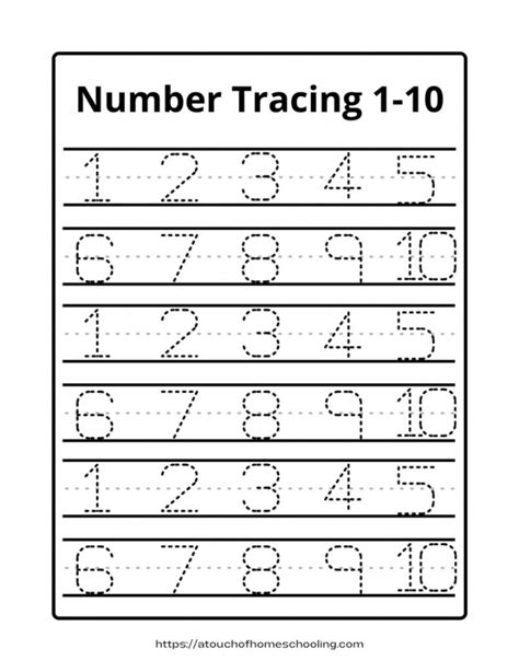 printable tracing numbers   worksheets  printable hq