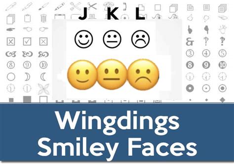 wingdings smiley symbol making emojis   keyboard wingdings