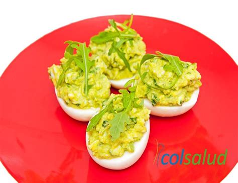 Huevos Rellenos Con Guacamole Recetas Saludables Colsalud 92682 Hot