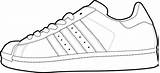 Drawing Ausmalbilder Adidas Shoe Schuhe Pesquisa Colorir Sepatu Malvorlagen sketch template