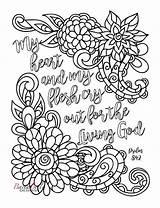 Coloring Pages Swirl Psalms Bible Getcolorings Journaling Getdrawings Color sketch template
