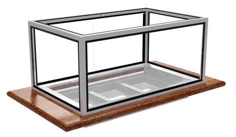 frame canopy festive food display cabinets