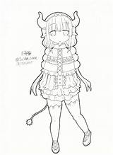 Para Kanna Colorear Deviantart Anime Manga sketch template