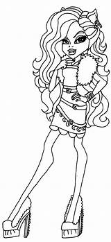 Wolf Clawdeen Monster High Coloring Pages Colouring Elfkena Printable Kids Print Deviantart Girls sketch template