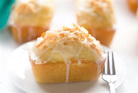 Mini Lemon Coconut Loaf Cakes Truffles And Trends