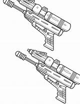 Gun Coloring Water Pages Getcolorings Color sketch template