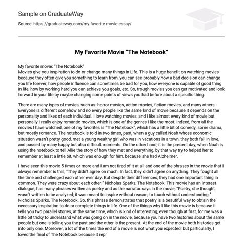 favorite   notebook  essay   words graduateway