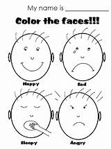 Worksheets Happy Emotions Coloring Sad Preschool Pages Face Faces Emotion Worksheet Kids Feelings Kindergarten Angry Color Emociones Printable Activities Para sketch template