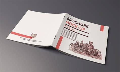 folder brochure mockup mockups design  premium mockups