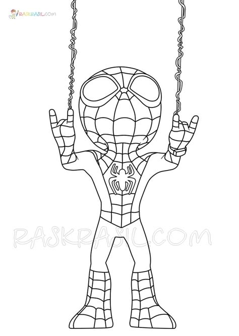 spidey   amazing friends coloring pages  printable boy