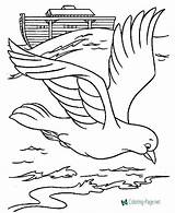 Coloring Pages Bible Ark Dove sketch template