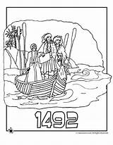 Columbus Coloring Christopher Pages Ships 1492 Kids Color Clipart Activities Printable Minion Activity Print Getcolorings Library Classroomjr sketch template