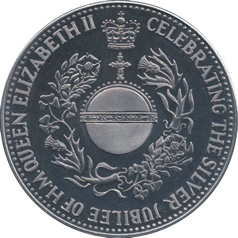 medal elizabeth ii silver jubilee united kingdom numista