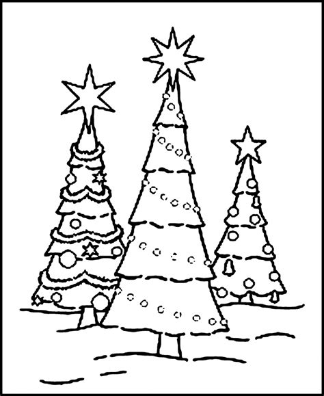 colouring picture christmas tree  printable christmas tree
