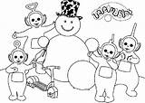 Coloring Teletubbies Games Pages Popular sketch template