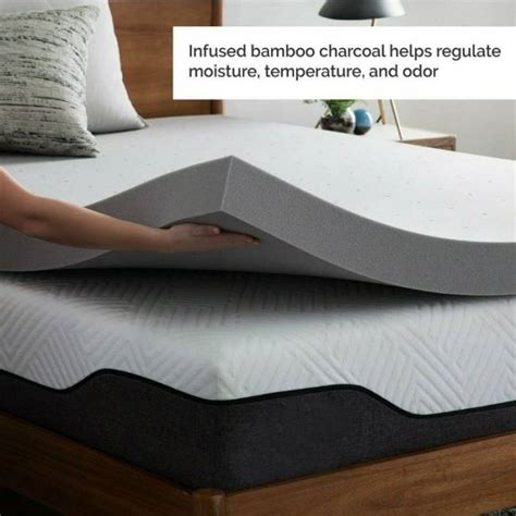 4 inch bamboo gel mattress topper memory foam mattress pad