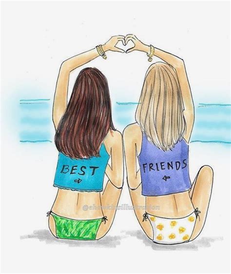 amigas por siempre monserrat y yo drawings of friends