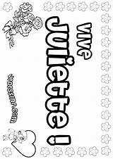 Juliette Coloriage Colorier Coloriages sketch template