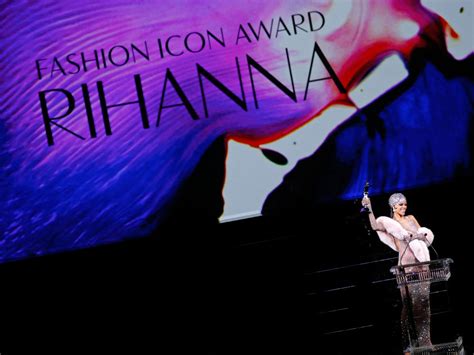 rihanna s see through dress steals the show at the cfda awards