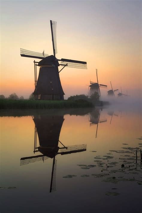 Exquisite Planet Dutch Windmills Kinderdijk Old Windmills