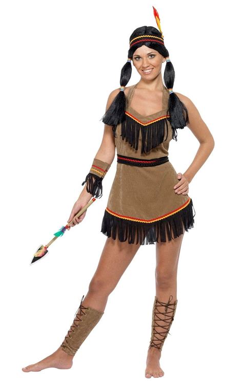 Fringed American Indian Women’s Costume Dress Native Indian Costume