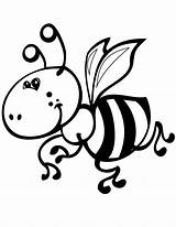 Coloring Pages Bee Bumble Cute Kids Outline Printable Clip Clipart Color Bumblebee Bees Cliparts Library Print Animals Flying Tattoo Little sketch template