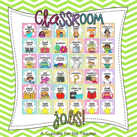 jobs   classroom  cupcake   teacher classroom