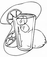 Lemonade Glass sketch template